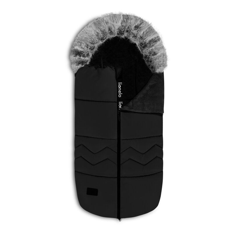 Sac de iarna, Lionelo, Frode, Pentru carucior, 90x45 cm, Impermeabil, Universal, Negru