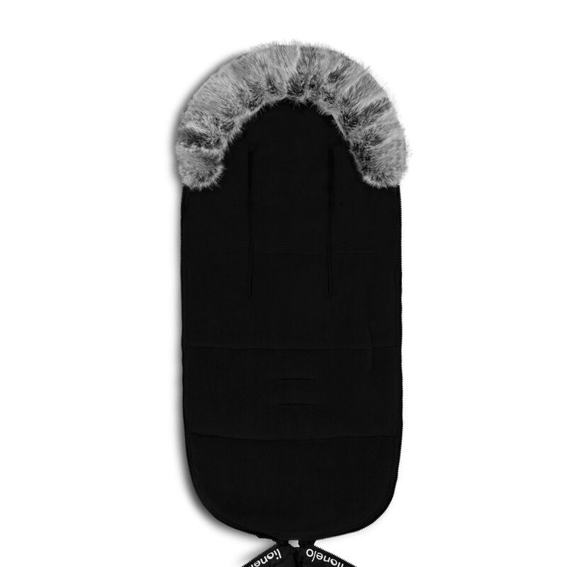 Sac de iarna, Lionelo, Frode, Pentru carucior, 90x45 cm, Impermeabil, Universal, Negru