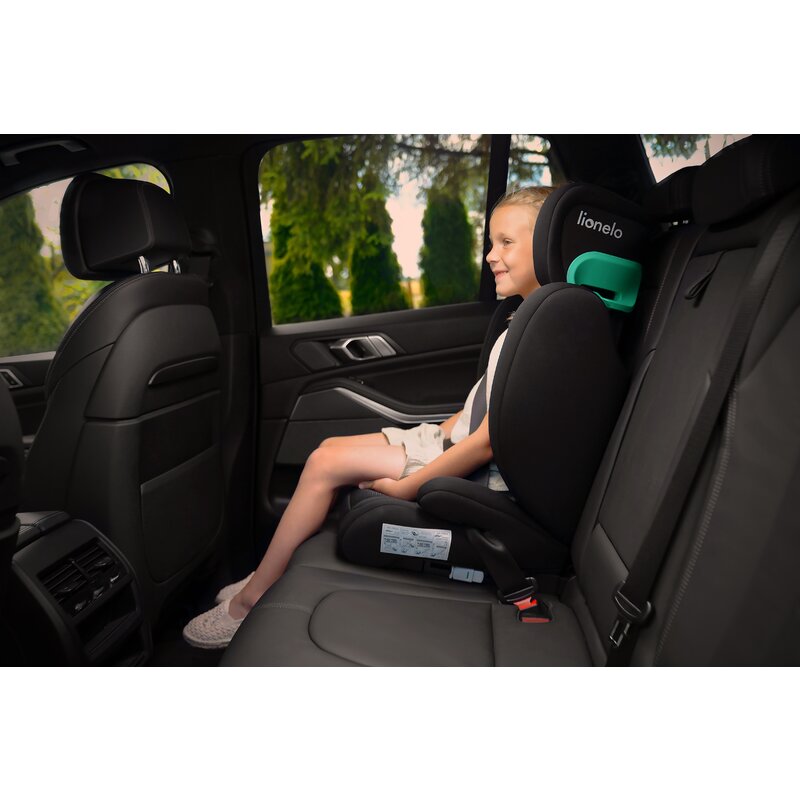 Scaun auto, Lionelo, Hugo i-Size, Universal, Orientare in directia sensului de mers, Reglabil, Conform standardului de securitate R129, 100-150 cm, 4-12 ani, Roz