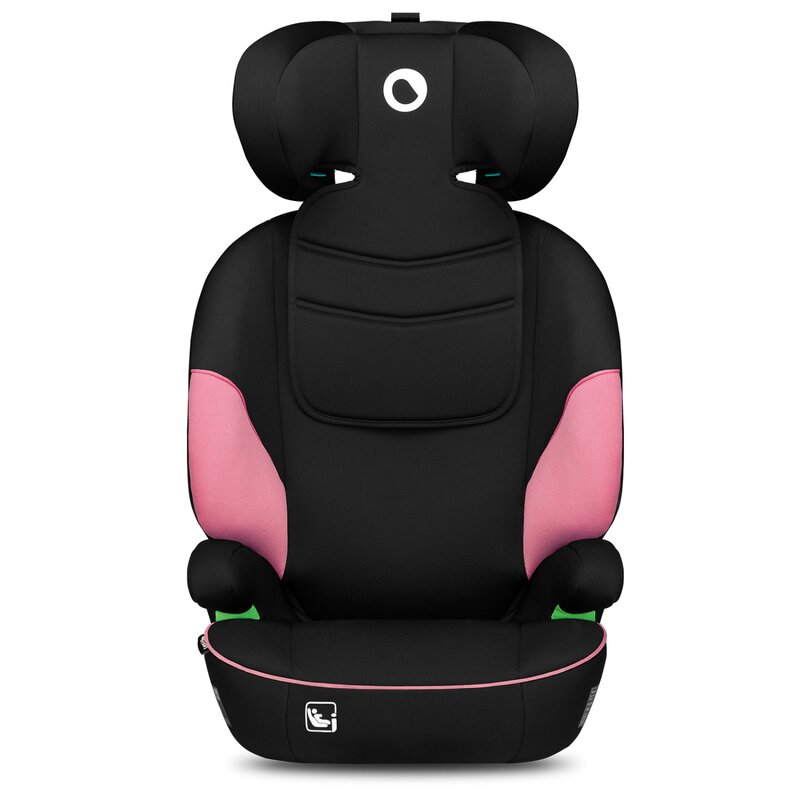 Scaun auto, Lionelo, Lars i-Size, Cu tetiera reglabila in 10 pozitii, Cu pozitionare spre sensul de mers, 15-36 Kg, 100-150 cm, Conform cu standardul european de securitate ECE R129/03, Roz