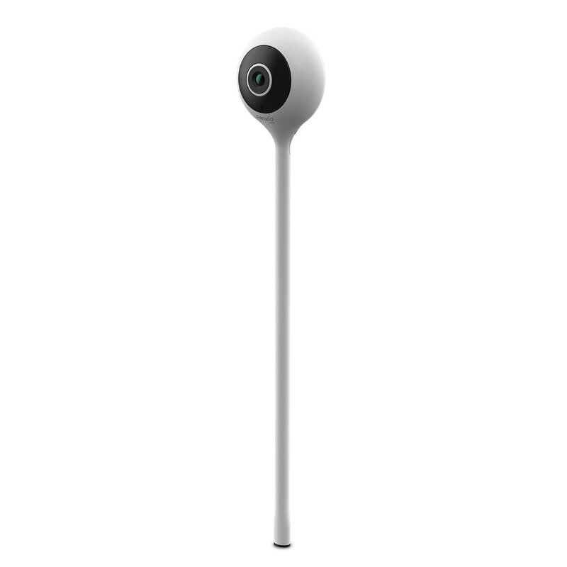 Video monitor, Lionelo, Babyline Smart, Cu aplicatie Smart Life, Cablu USB, Conexiune Wifi, Comunicare bidirectionala, Senzor de temperatura, Alb
