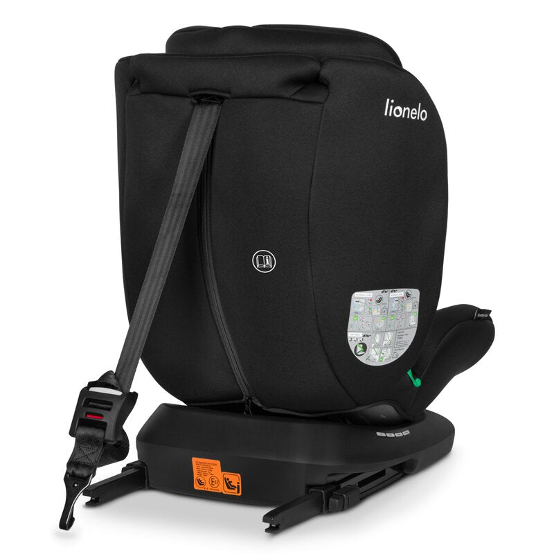 Scaun auto, Lionelo, Bastiaan i-Size, 4 in 1, Protectie laterala, Cu spatar inclinabil in 4 pozitii, Cu tetiera reglabila in 7 pozitii, Rotire 360 grade, Top Tether, 0-36 Kg, 40-150 cm, Cu Isofix, Conform cu ECE R129/03, Gri