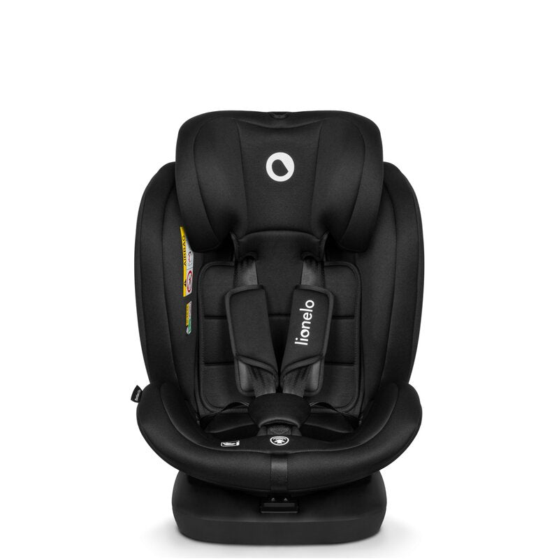 Scaun auto, Lionelo, Bastiaan i-Size, 4 in 1, Protectie laterala, Cu spatar inclinabil in 4 pozitii, Cu tetiera reglabila in 7 pozitii, Rotire 360 grade, Top Tether, 0-36 Kg, 40-150 cm, Cu Isofix, Conform cu ECE R129/03, Gri
