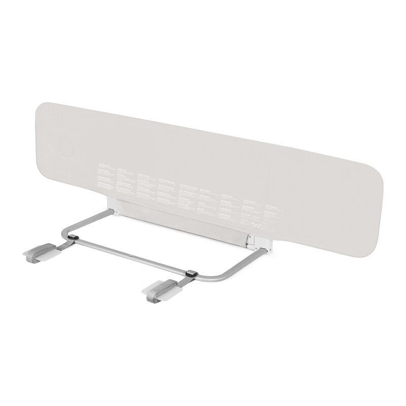 Bariera de protectie pentru pat, Lionelo, Lora XL, Pliabila, Sistem de blocare StandSafe, Geanta de transport inclusa, 150x46 cm, Conform cu BS 7972:2001+A1:2009, Bej