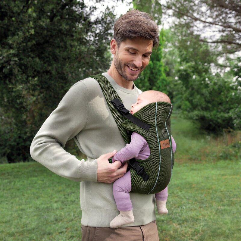 Marsupiu bebe, Jane, Dual Air, Ergonomic, De la nastere pana la 15 Kg, Conform cu EN 13209-2: 2015, Botanic