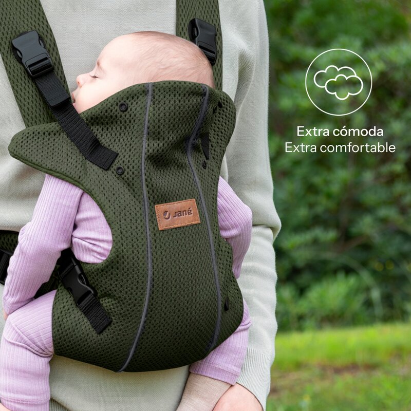 Marsupiu bebe, Jane, Dual Air, Ergonomic, De la nastere pana la 15 Kg, Conform cu EN 13209-2: 2015, Botanic