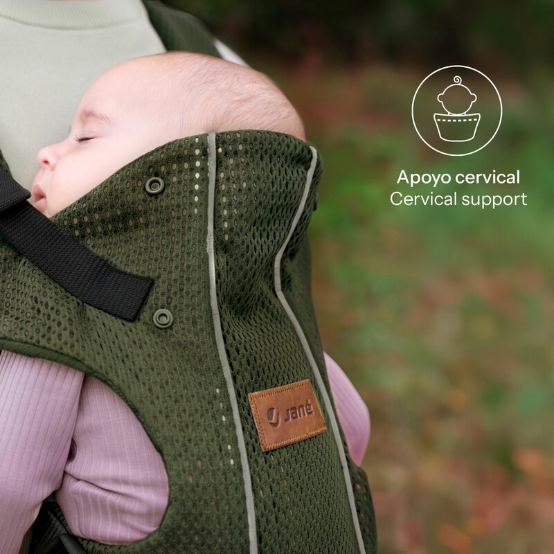 Marsupiu bebe, Jane, Dual Air, Ergonomic, De la nastere pana la 15 Kg, Conform cu EN 13209-2: 2015, Botanic