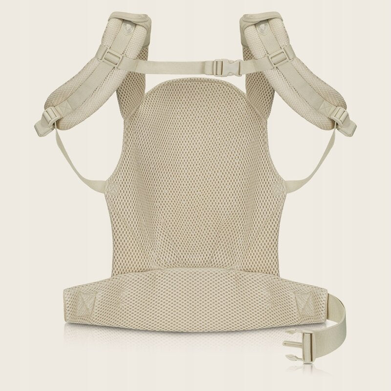 Marsupiu ergonomic, Lionelo, Margareet Air, 3 pozitii de purtare, Certificat de Institutul International pentru Displazie de Sold, 4 luni+, Pana la 20 Kg, Material respirabil 3D Air Mesh, Catarama dubla de siguranta, Bej