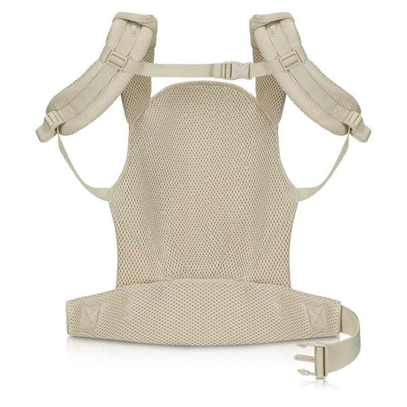Marsupiu ergonomic, Lionelo, Margareet Air, 3 pozitii de purtare, Certificat de Institutul International pentru Displazie de Sold, 4 luni+, Pana la 20 Kg, Material respirabil 3D Air Mesh, Catarama dubla de siguranta, Bej