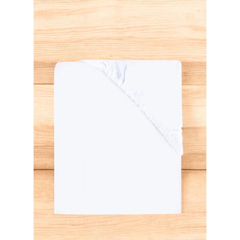 Cearceaf cu elastic, MimiNu, Pentru patut co-sleeper, Vera, Dimensiune 89 x 51 cm, Din bumbac jersey, Material certificat Oeko Tex Standard 100, White