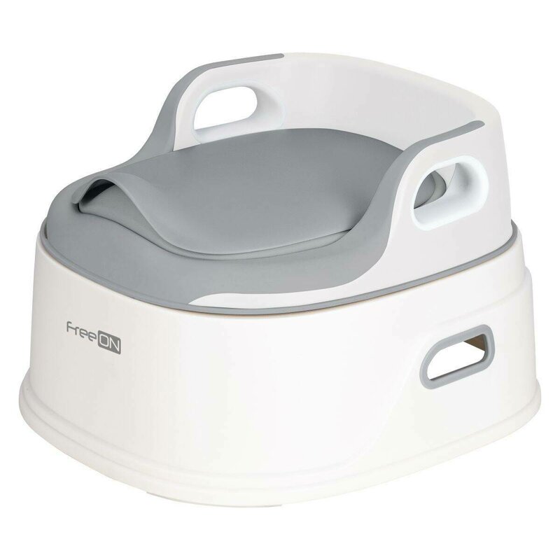 Olita 3 in 1, FreeON, Utilizata atat ca olita, Adaptor pentru toaleta cu manere laterale, Inaltator