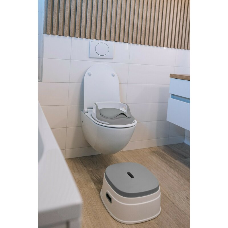 Olita 3 in 1, FreeON, Utilizata atat ca olita, Adaptor pentru toaleta cu manere laterale, Inaltator