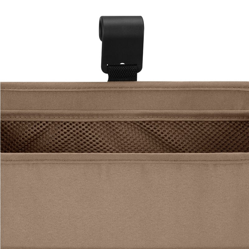 Organizator multifunctional, Lionelo, Sidepocket L, 58x11x58 cm, 3 parti independente cu multiple buzunare, Universal, Constructie ranforsata, Bej