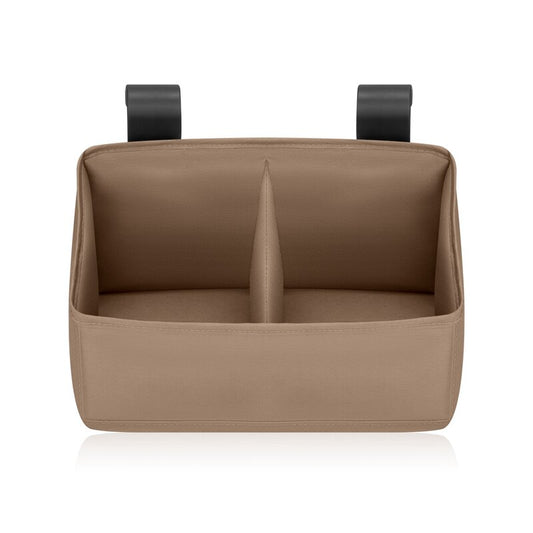 Organizator multifunctional, Lionelo, Sidepocket S, 26x12x15 cm, 2 compartimente, Universal, Constructie ranforsata, Bej