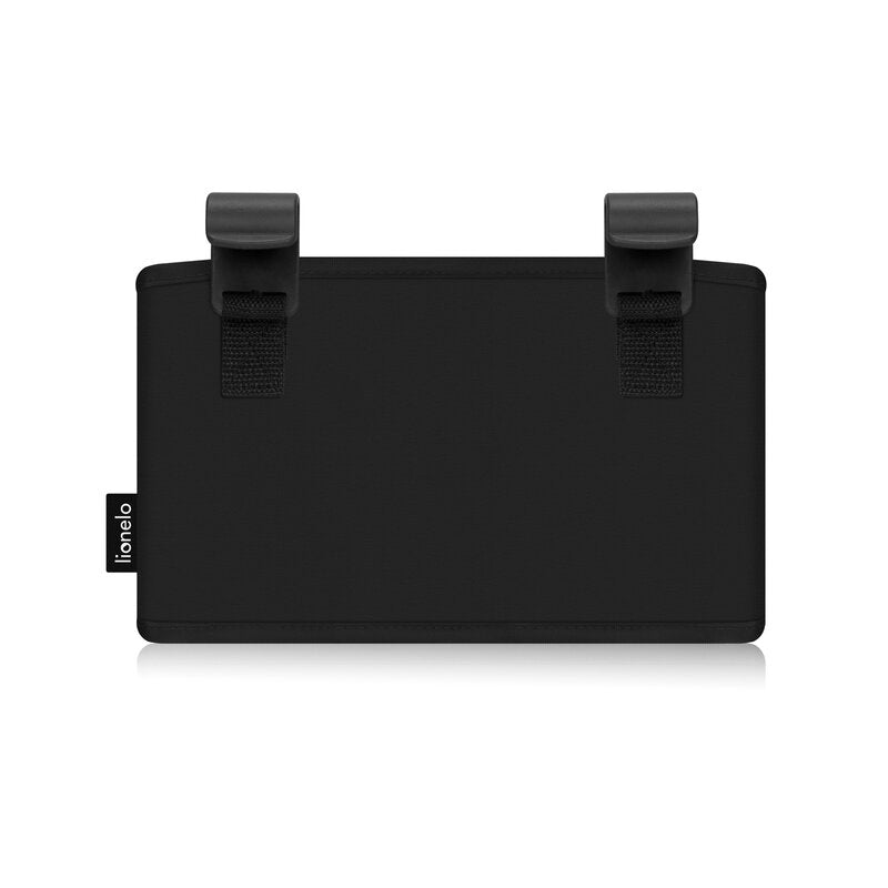 Organizator multifunctional, Lionelo, Sidepocket S, 26x12x15 cm, 2 compartimente, Universal, Constructie ranforsata, Negru