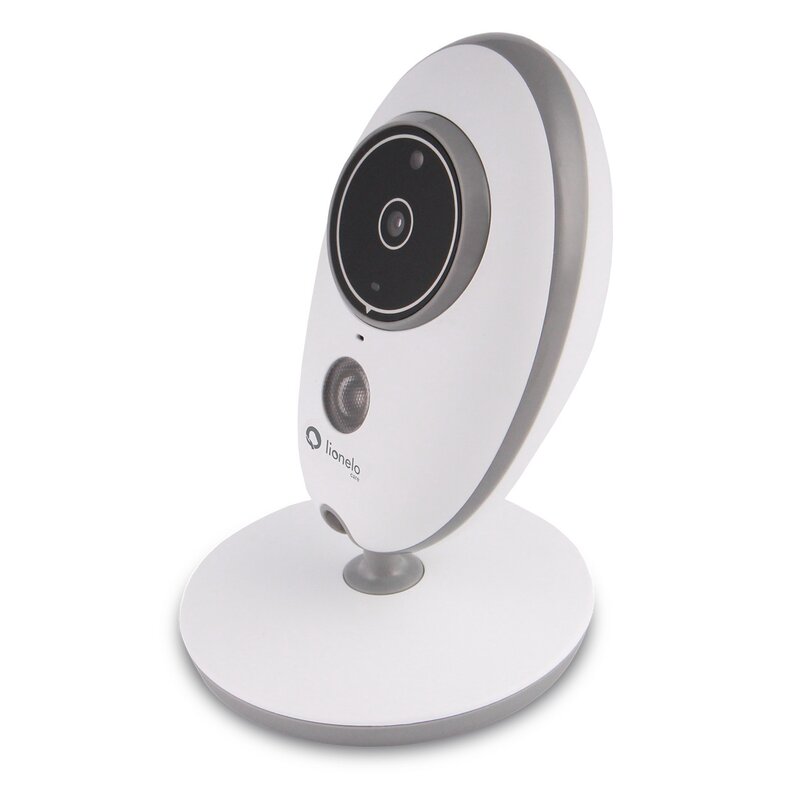 Video monitor, Lionelo, Babyline 5.1, Wireless, Cu 8 cantece de leagan, Cu doua camere independente, Mod nocturn, Utilizare 24 h fara incarcare, Alb