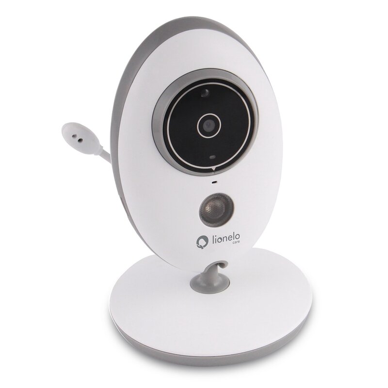 Video monitor, Lionelo, Babyline 5.1, Wireless, Cu 8 cantece de leagan, Cu doua camere independente, Mod nocturn, Utilizare 24 h fara incarcare, Alb
