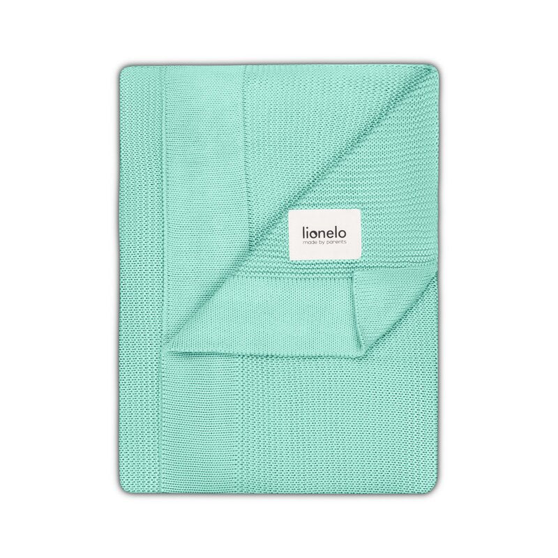 Paturica multifunctionala, Lionelo, Din bambus, Cu proprietati de termoreglare, Antibacteriana, Antifungica, Antialergice, Lavabila la masina de spalat, 100x75 cm, Verde