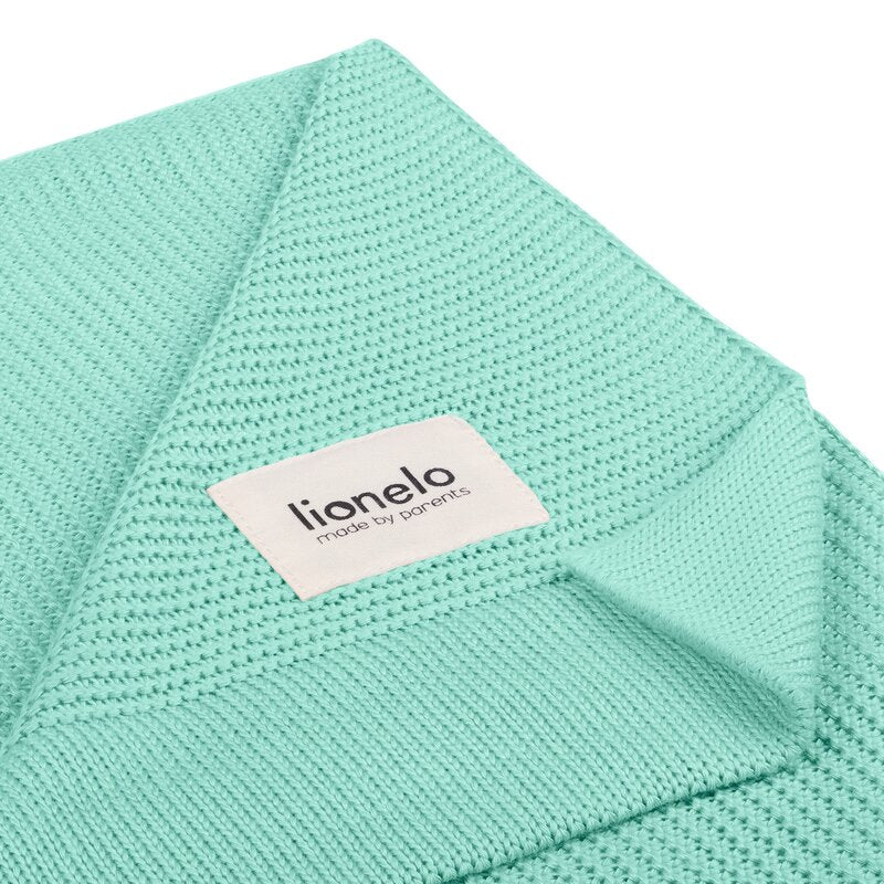 Paturica multifunctionala, Lionelo, Din bambus, Cu proprietati de termoreglare, Antibacteriana, Antifungica, Antialergice, Lavabila la masina de spalat, 100x75 cm, Verde