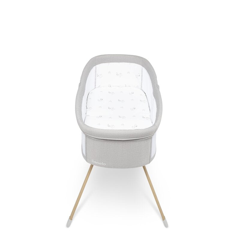 Patut balansoar, Lionelo, Malin Evo, 3 in 1, Pliabil, 0-9 kg, Geanta Transport, Asamblare Rapida, Ultra-Usor, Conform cu standardele europeane de securitate EN1130 si EN16890, Bej