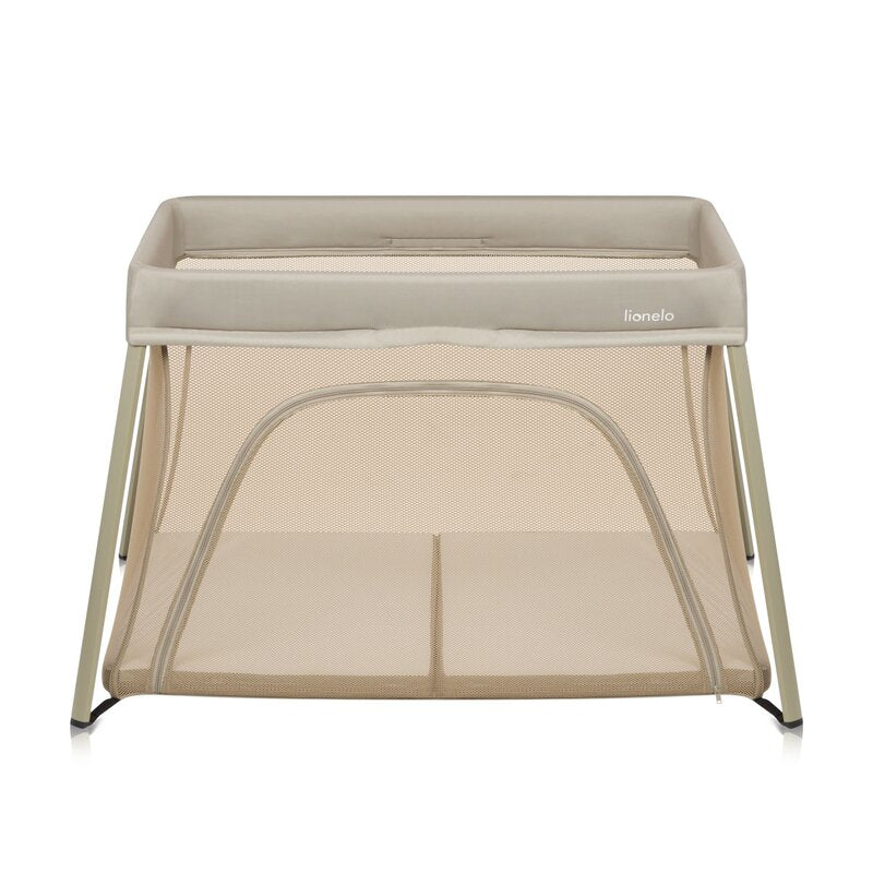 Patut multifunctional, Lionelo, Alice, 3 in 1, Material rezistent Oxford 300D, Cu iesire laterala, 0 luni+, 104×70×74 cm, Bej