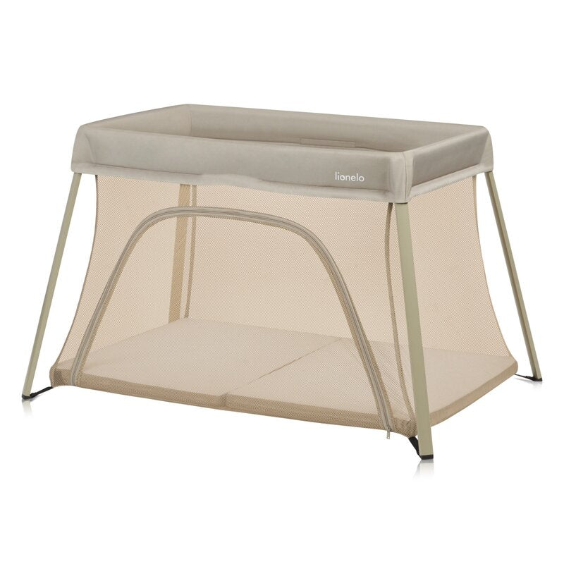 Patut multifunctional, Lionelo, Alice, 3 in 1, Material rezistent Oxford 300D, Cu iesire laterala, 0 luni+, 104×70×74 cm, Bej