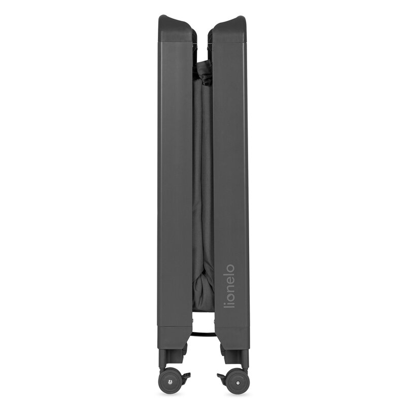 Patut multifunctional, Lionelo, Patty, 5 in 1, 0- 36 luni, Co-sleeper, Tarc de joaca, Patut de calatorie, Laterala rabatabila, 2 trepte reglare saltea, Roti, Husa transport inclusa, Gri