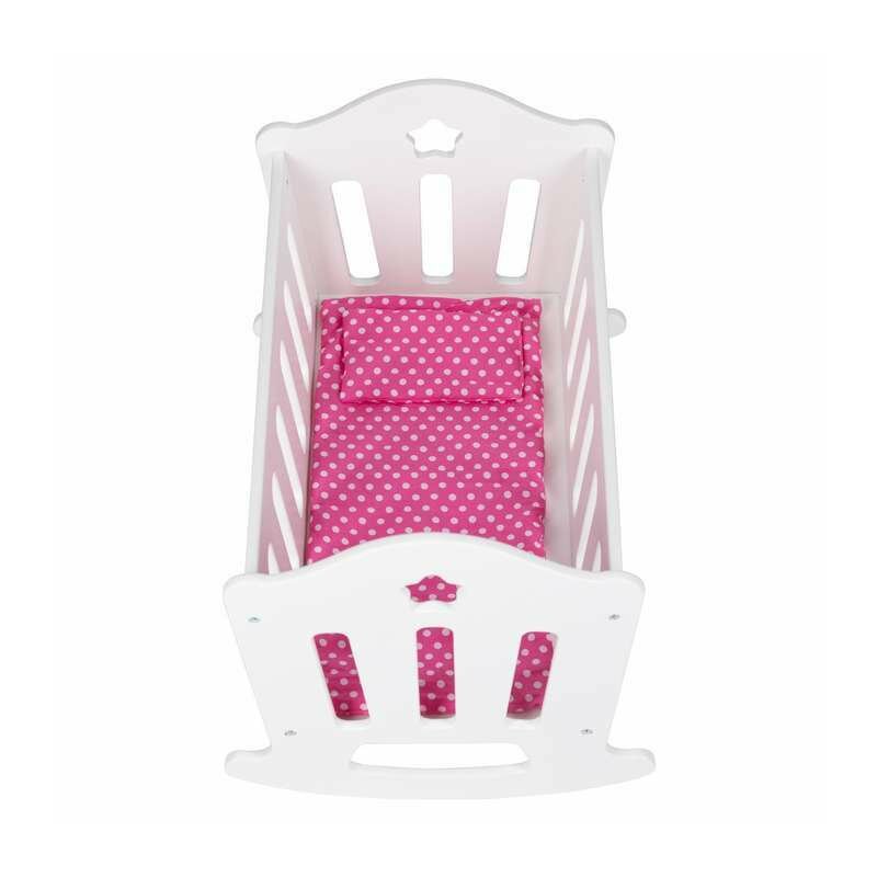 Patut pentru papusi, Free2Play, Cu pernuta confortabila, 46x33x33 cm, 36 luni+, White