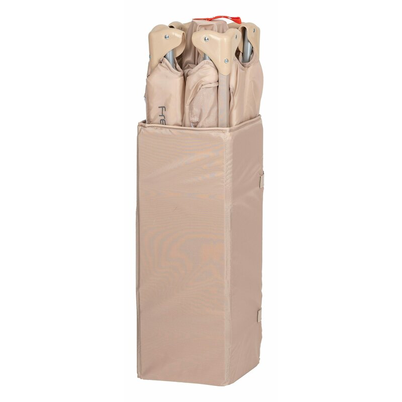 Patut pliant, FreeON, Nap, Cu un nivel, 120x60 cm, Beige