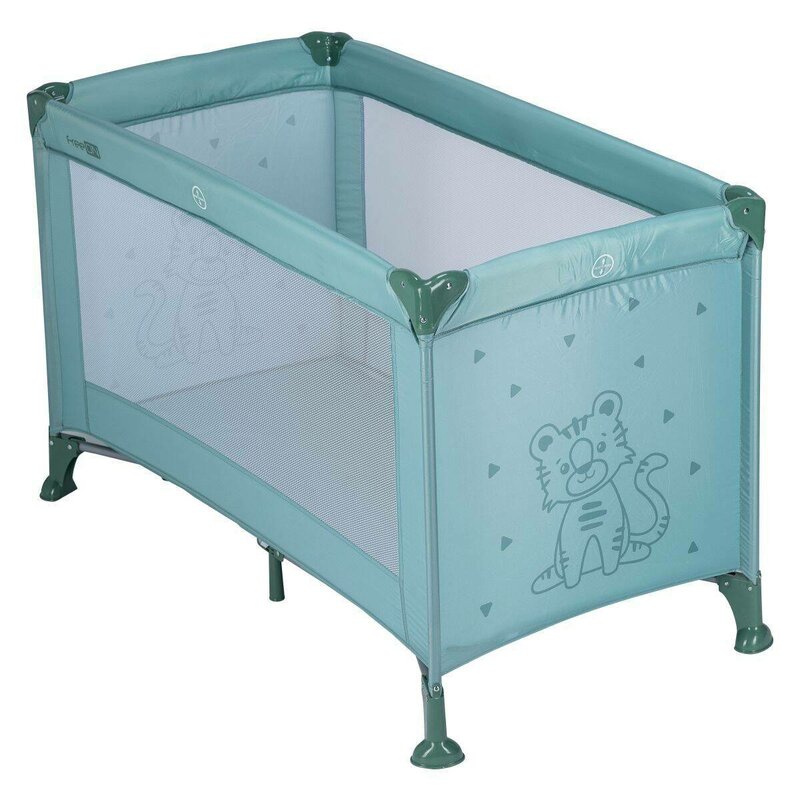 Patut pliant, FreeON, Nap, Cu un nivel, 120x60 cm, Green