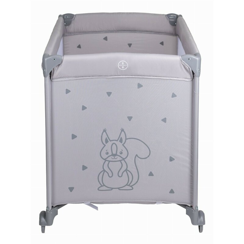Patut pliant, FreeON, Nap, Cu un nivel, 120x60 cm, Grey