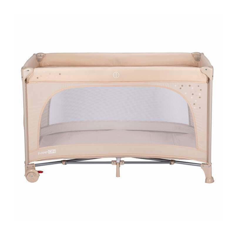 Patut pliant, FreeON, Nook, Cu un nivel, 120x60 cm, Beige