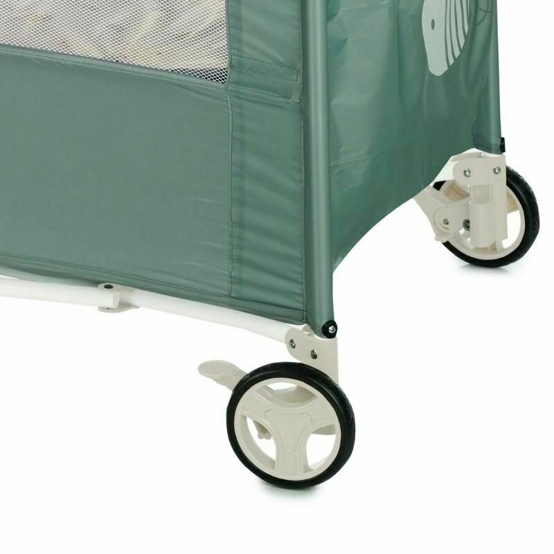 Patut pliant, Jane, Duo Level, Cu roti, Cu arcada cu jucarii, Geanta de transport, Cu doua nivele, Conform standardelor europene EN 716-1:2017+AC:2019EN 16890:2017 + A1:2021, Mist
