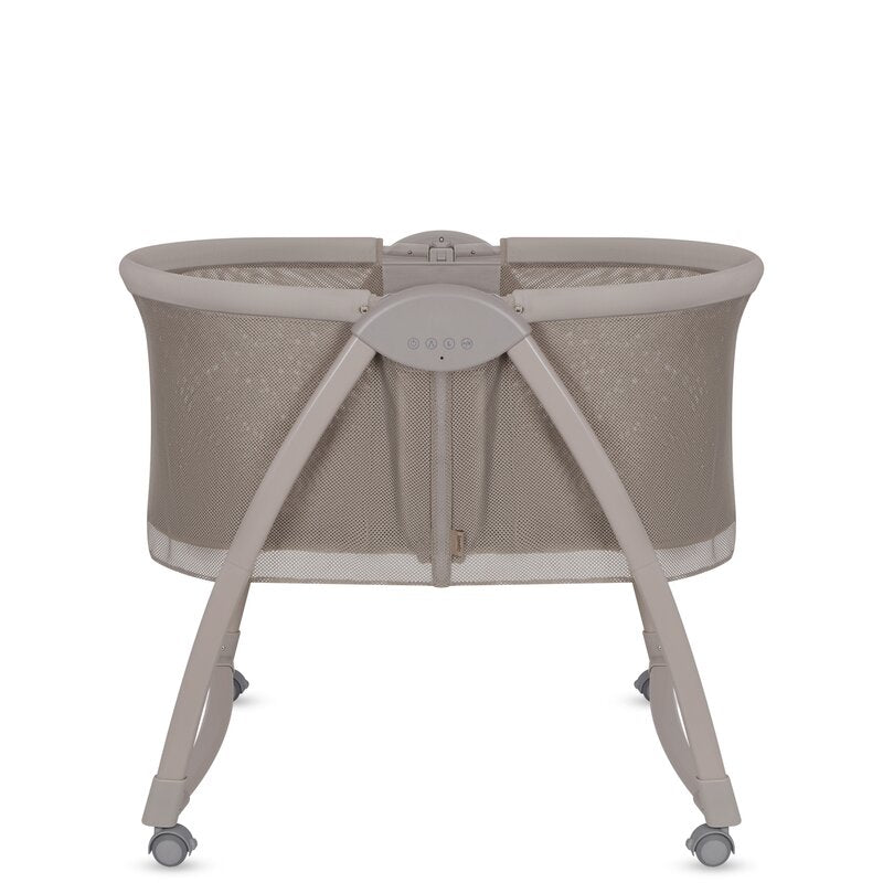 Patut si balansoar portabil Lionelo, Gaya 2 in 1, cu functie de leganat si muzica, 3 viteze de leganat reglabile, saltea T25, controlat prin telecomanda sau panou, pana la 9 kg, 0 luni+, 93 x 68 x 81 cm, bej latte