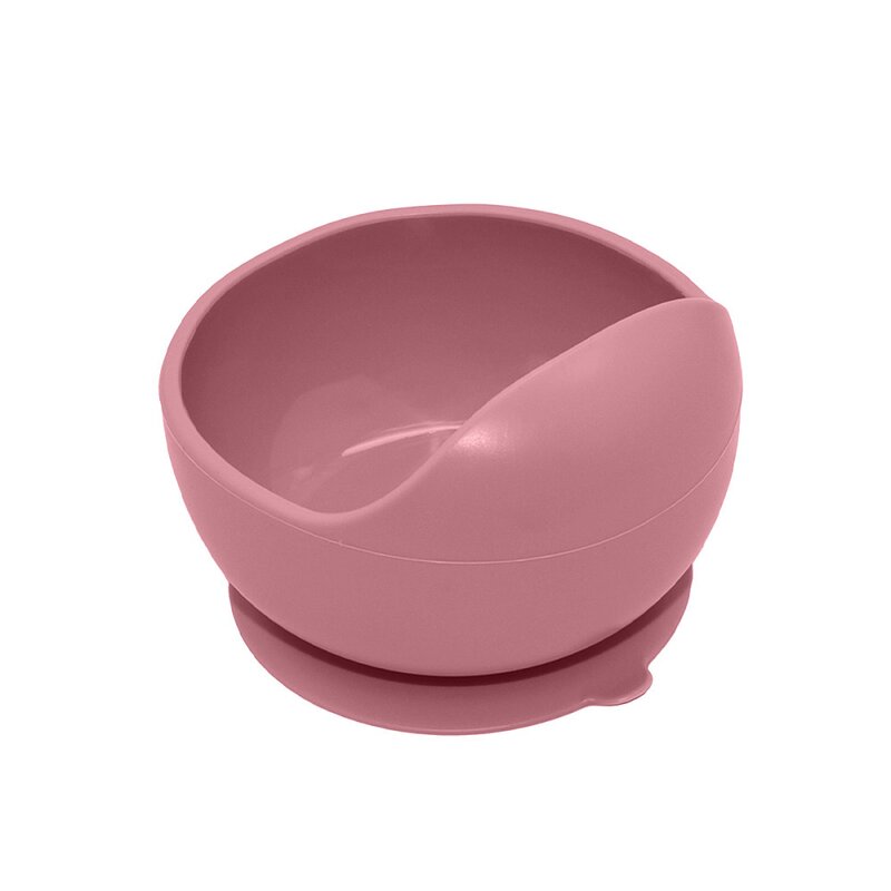 Bol, Petite&Mars, Take&Match, Din silicon, Cu ventuza, Fara BPA, 6 luni+, 350 ml, Roz