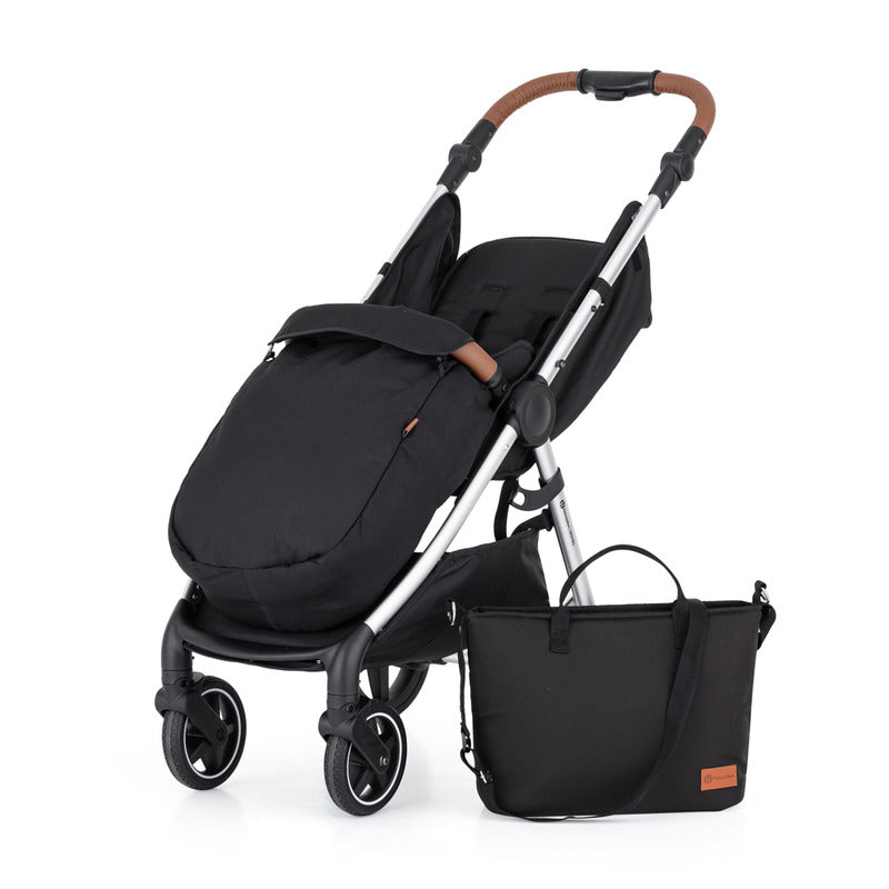 Carucior sport, Petite&Mars, Royal, Include husa pentru scaun, husa pentru picioare, geanta pentru scutece si capotina extensibila, Cu fereastra, Impermeabila, Cu SPF 50, Aluminiu, 0-22 kg, 111 x 57 x 86 cm, Ocean Blue