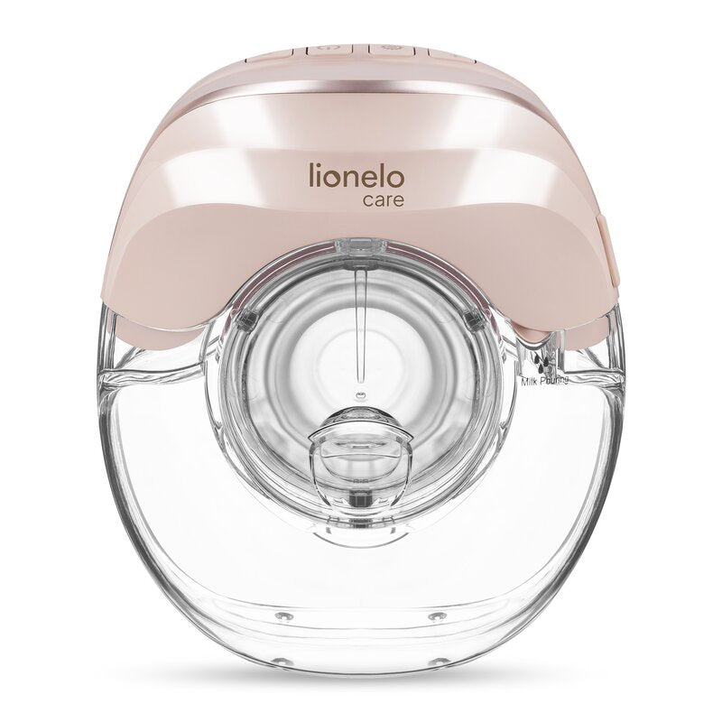 Pompa de san, Lionelo, Fidi Free Slim Duo, Portabila, Cu accesorii, Hands-free, Trifazata, Panou control, Autonomie pana la 3 h, 9 functii de masaj, Silentioasa- 40 db, Capacitate 150 ml, Roz