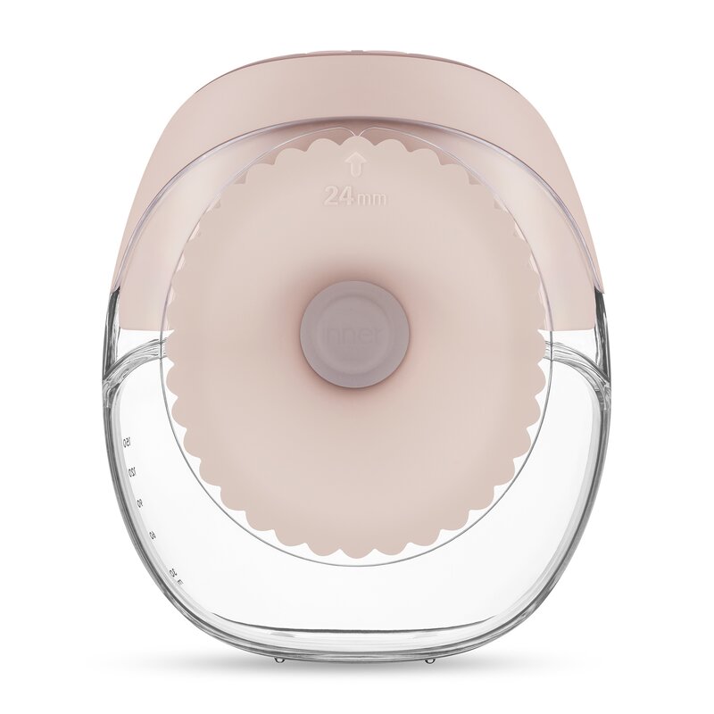 Pompa de san, Lionelo, Fidi Free Slim Duo, Portabila, Cu accesorii, Hands-free, Trifazata, Panou control, Autonomie pana la 3 h, 9 functii de masaj, Silentioasa- 40 db, Capacitate 150 ml, Roz