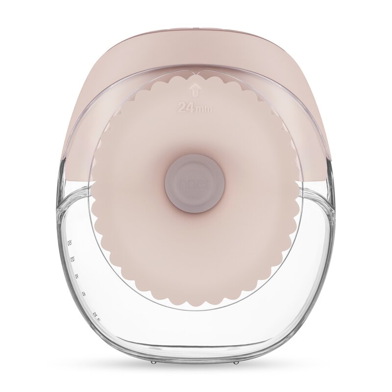 Pompa de san, Lionelo, Fidi Free Slim, Portabila, Cu accesorii, Hands-free, Trifazata, Panou control, Autonomie pana la 3 h, 9 functii de masaj, Silentioasa- 40 db, Capacitate 150 ml, Roz