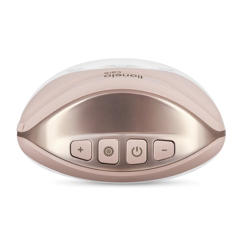 Pompa de san, Lionelo, Fidi Free Slim, Portabila, Cu accesorii, Hands-free, Trifazata, Panou control, Autonomie pana la 3 h, 9 functii de masaj, Silentioasa- 40 db, Capacitate 150 ml, Roz