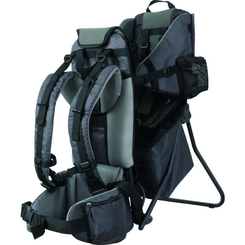 Rucsac pentru transportul copiilor, FreeON, Mount, Cu acoperis, Cu multiple compartimente, 87.5 x 38 x 77 cm, Conform cu standardul european de securitate EN 13209-1:2022, Grey