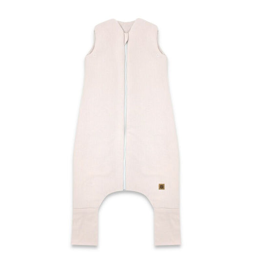 Sac de dormit, MimiNu, Premium, Cu picioruse, De iarna, Din bumbac interlock certificat Oeko Tex Standard 100, Cu fermoar, 1 - 2.5 ani, S, Soft Powder Pink