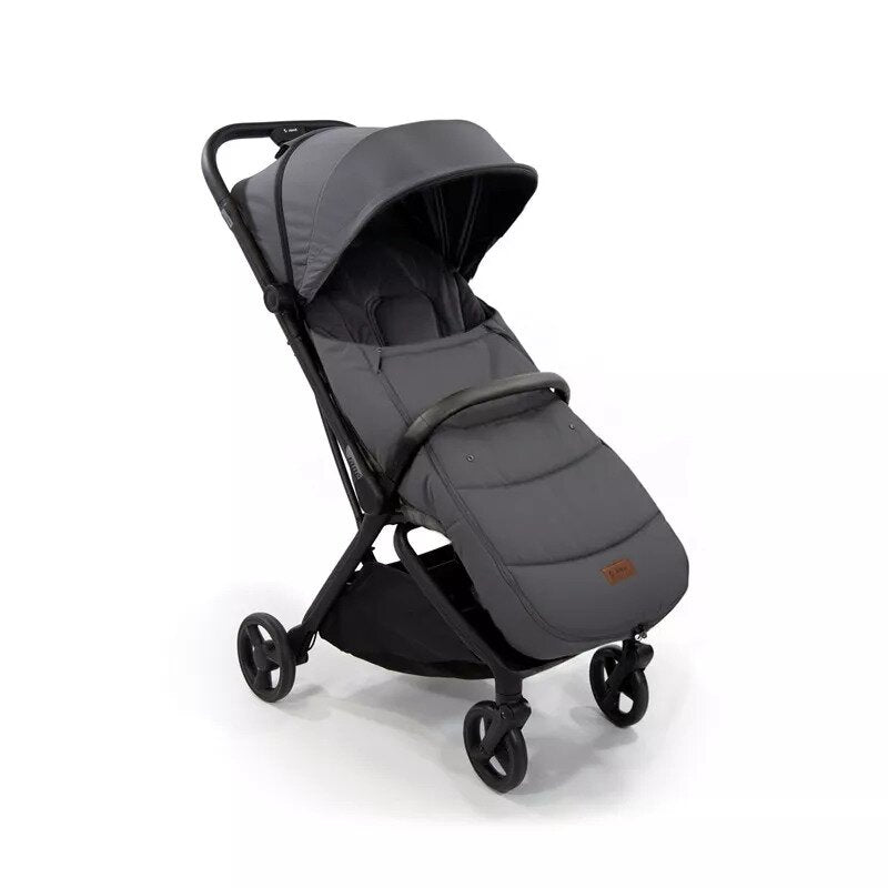 Sac de iarna, Jane, Dart, Pentru carucior, Universal, 13 x 45 x 93 cm, Material exterior hidrofug, Coal