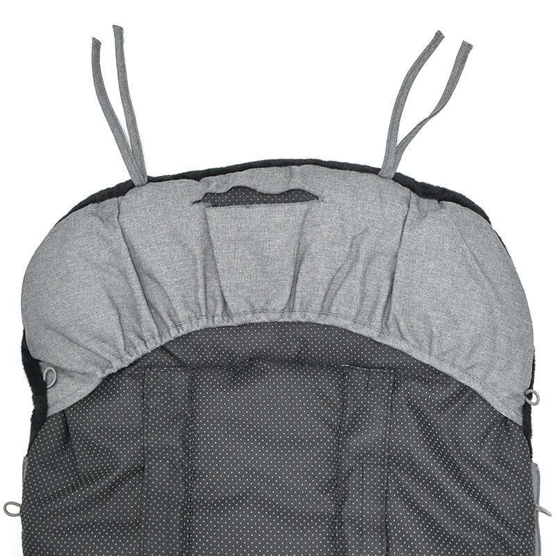 Sac de iarna, Jane, Nest, Pentru carucior, Universal, 95 x 46 cm, Material interior din fleece, Pale