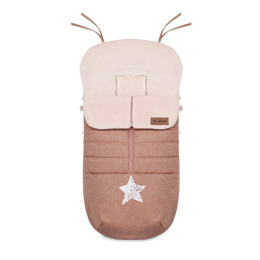Sac de iarna, Jane, Nest, Pentru carucior, Universal, 95 x 46 cm, Material interior din fleece, Pale