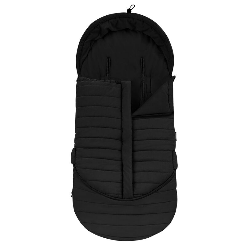 Sac de iarna, Lionelo, Oli, Pentru carucior, landou sau scaun auto, 101x45 cm, Impermeabil, Rezistent pana la -20 grade, Extensibil, Negru