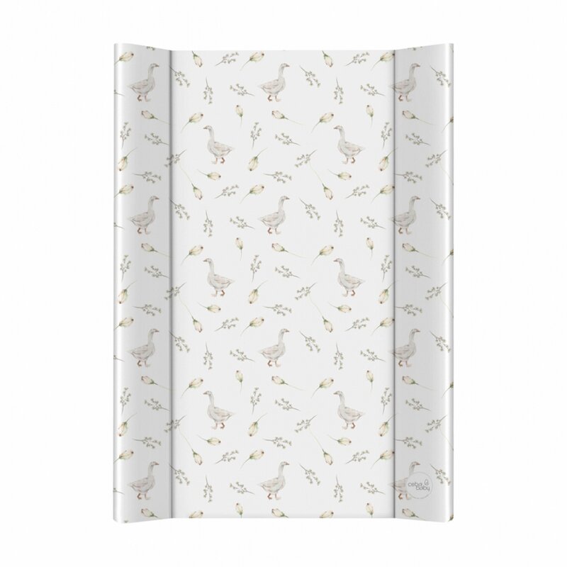 Saltea de infasat, Ceba Baby, Basic, 50x70 cm, Cu intaritura, Pentru comode, masute de infasat si patuturi, Fara BPA, 0 luni+, Goose