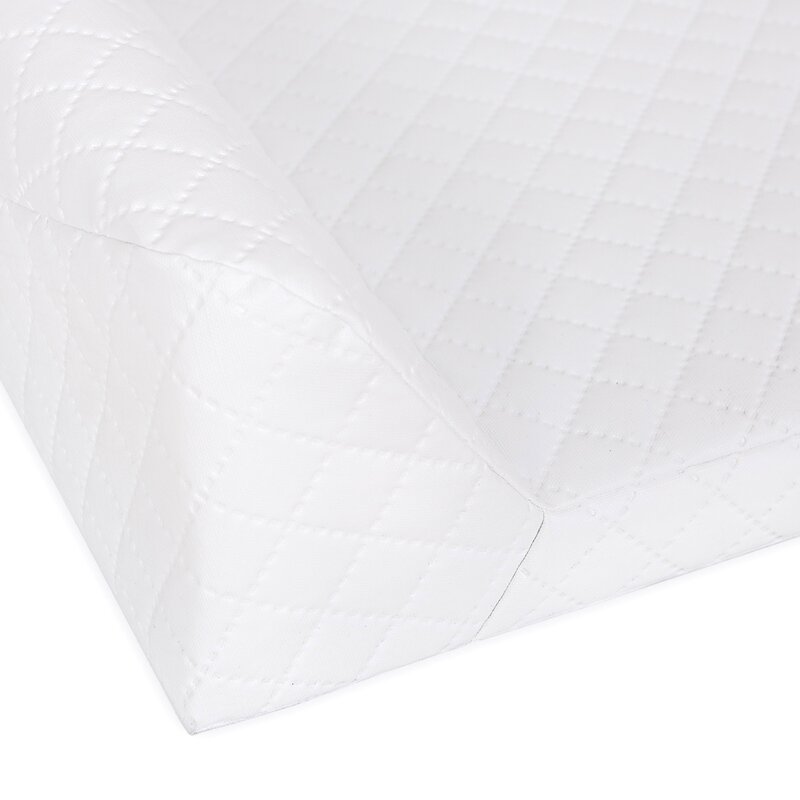 Saltea de infasat, Ceba Baby, Confort, 50x70 cm, Atasabila la patut, Fara BPA, 0 luni+, Caro White