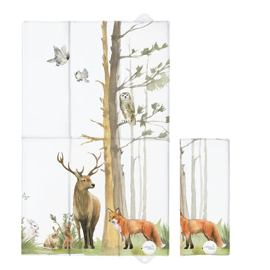 Saltea de infasat, Ceba Baby, Pliabila, 60 x 40 cm, Woodland