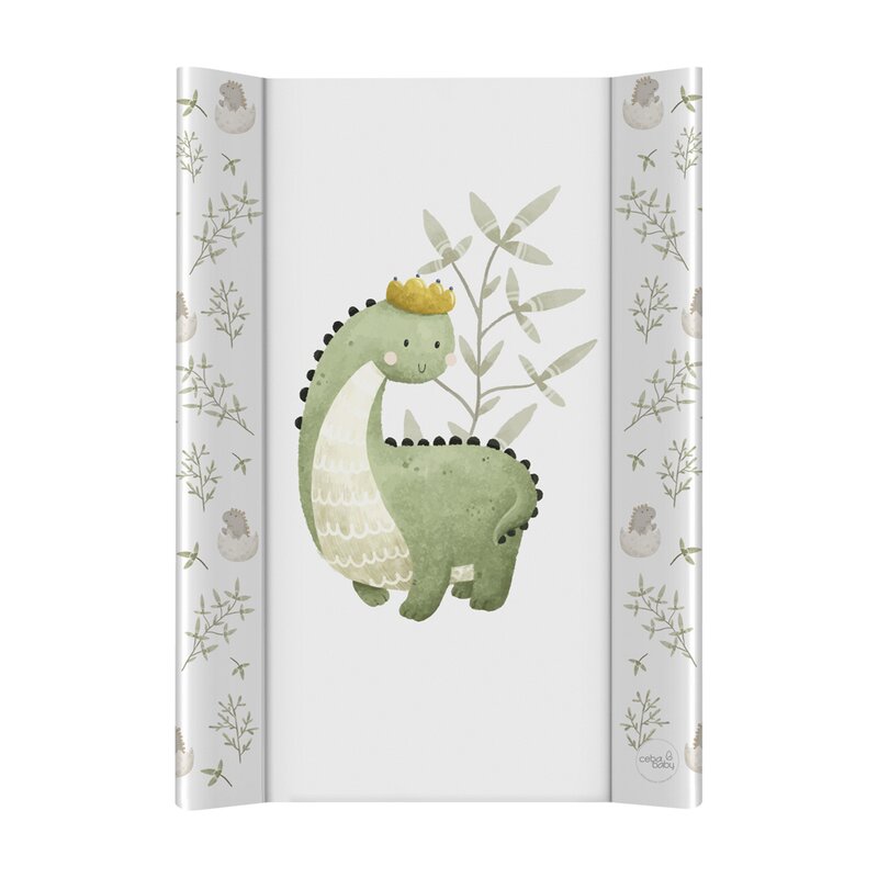 Saltea de infasat, Ceba Baby, Ultra Light, 50x70 cm, Atasabila la patut, Fara BPA, 0 luni+, Dino King